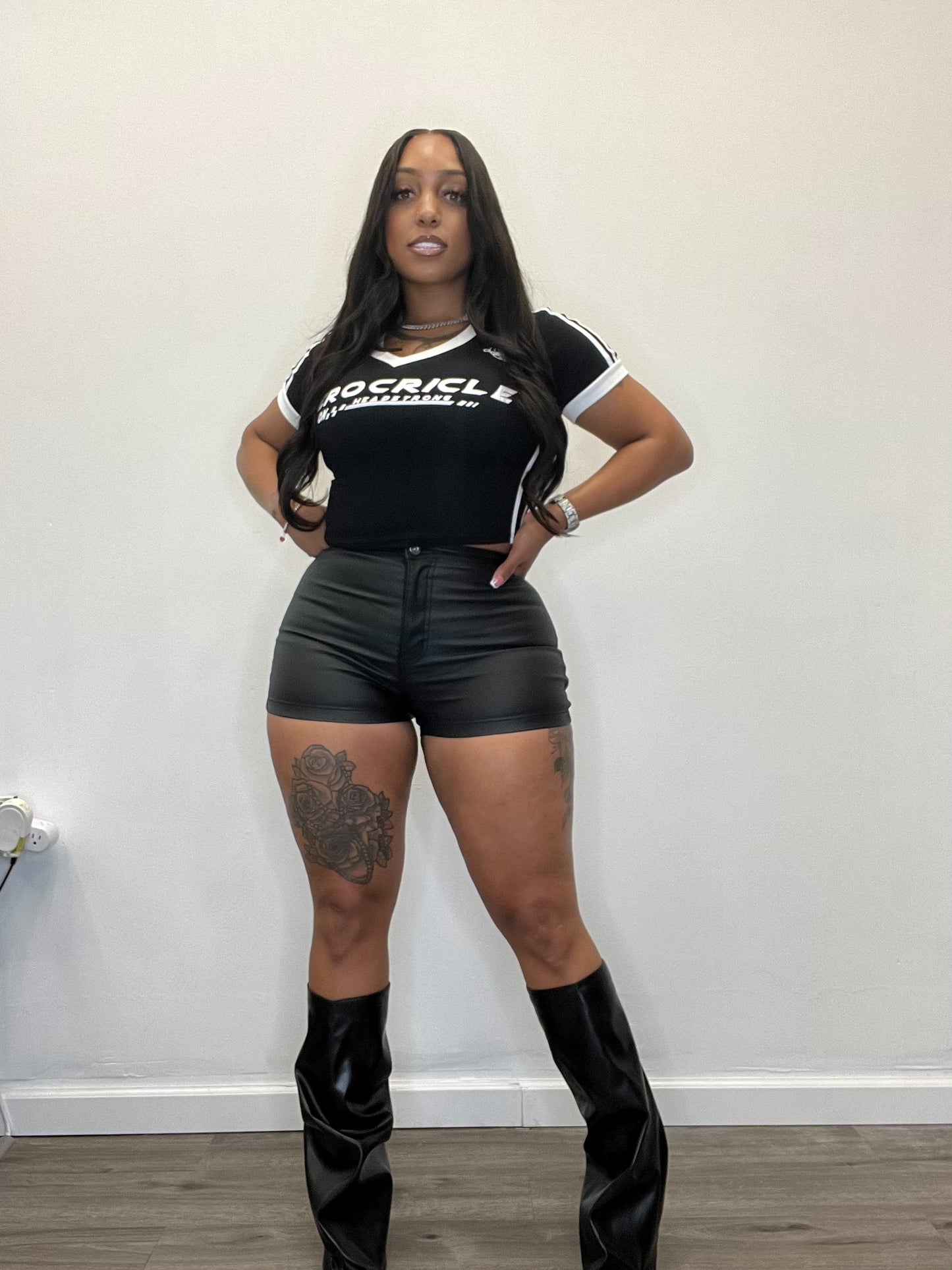 Kadi | Leather Shorts