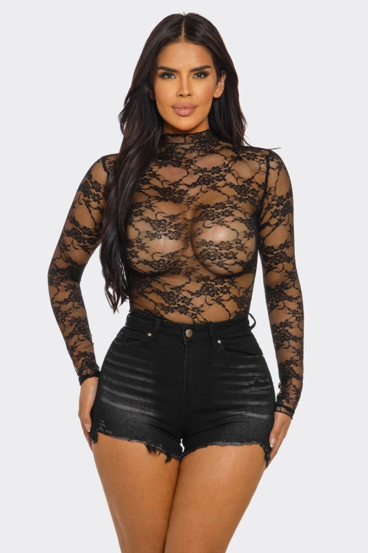 Lace Print | Top