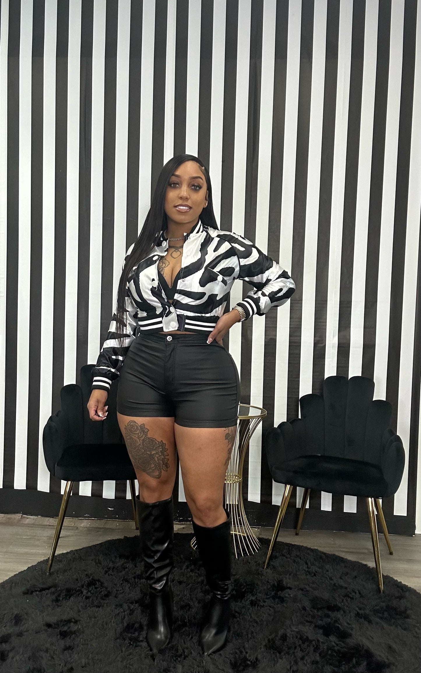 Kadi | Leather Shorts