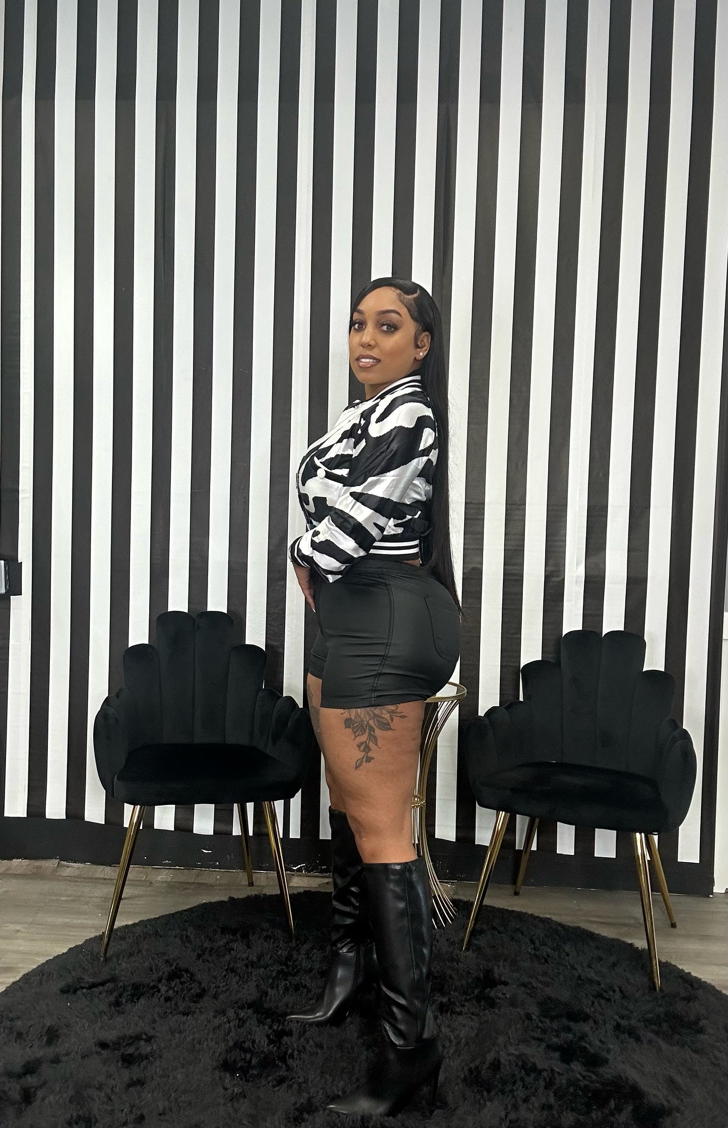Kadi | Leather Shorts
