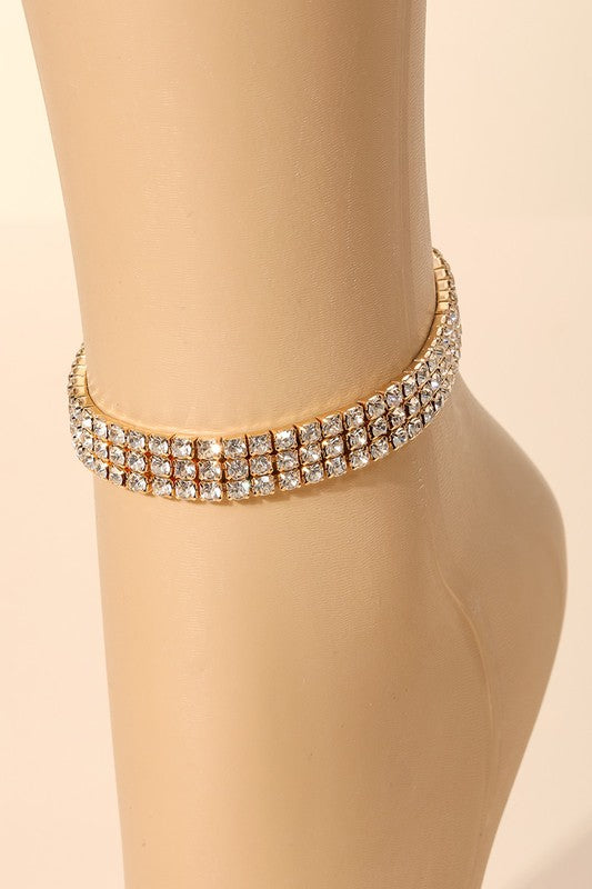 Rhinestone | Anklet