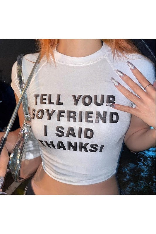 Boyfriend | Crop T-Shirt