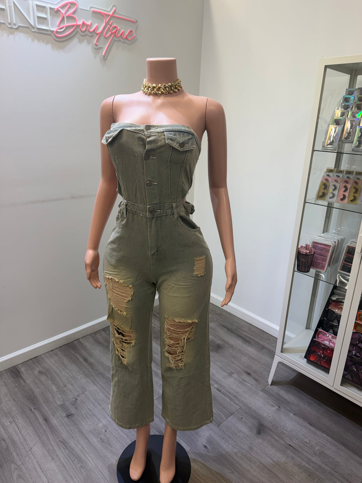 Ripped Denim | Jumpsuit