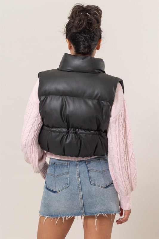 Leather Puffer | Vest