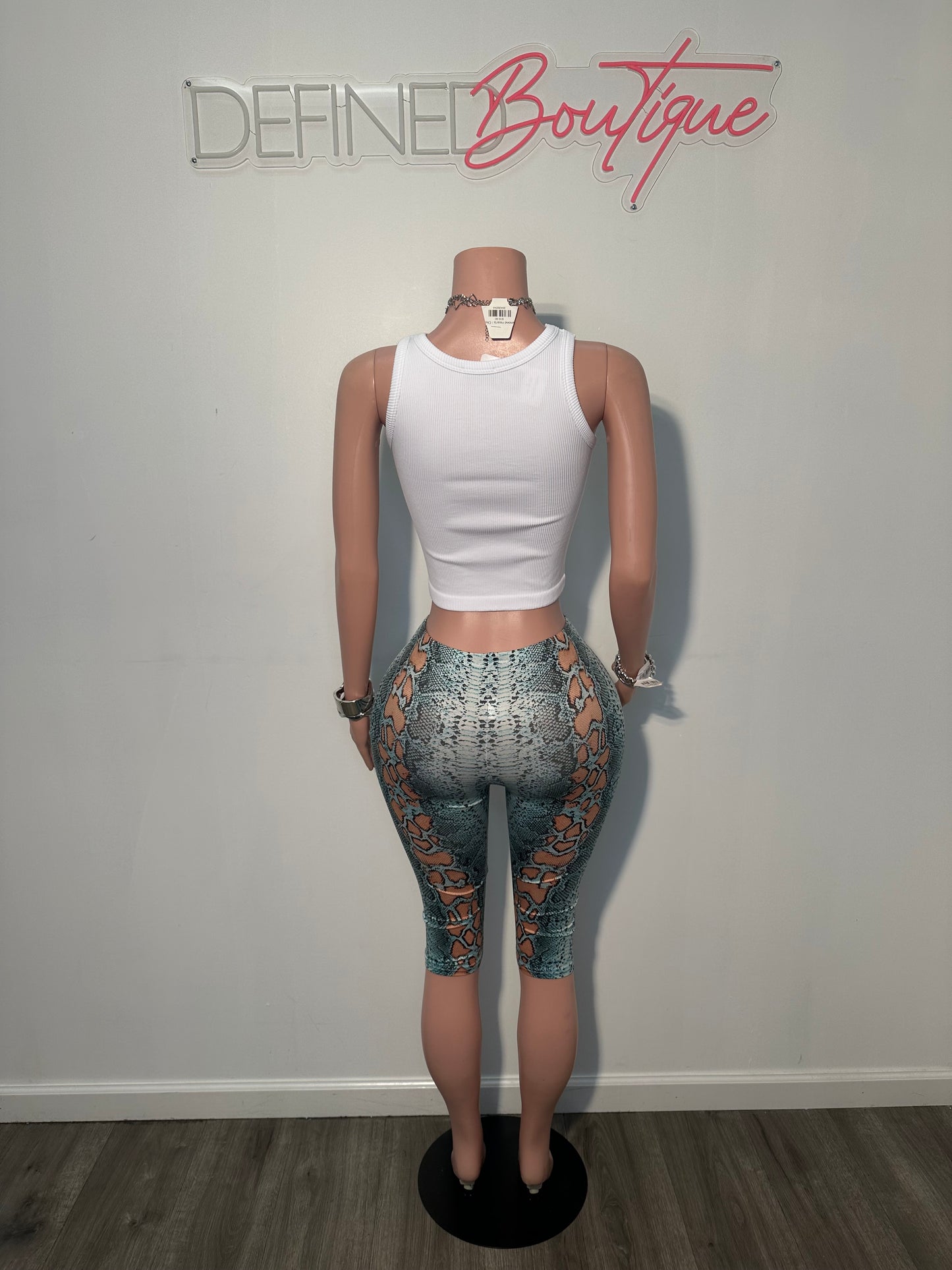 Snake Printed Shorts