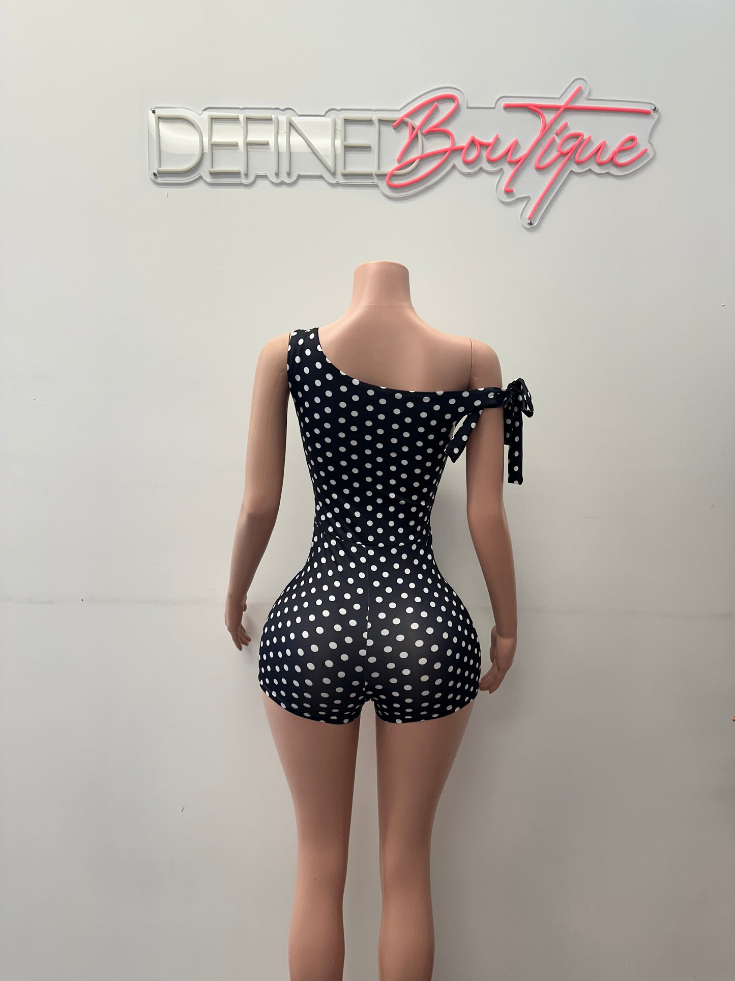 Polka One Sleeve | Romper