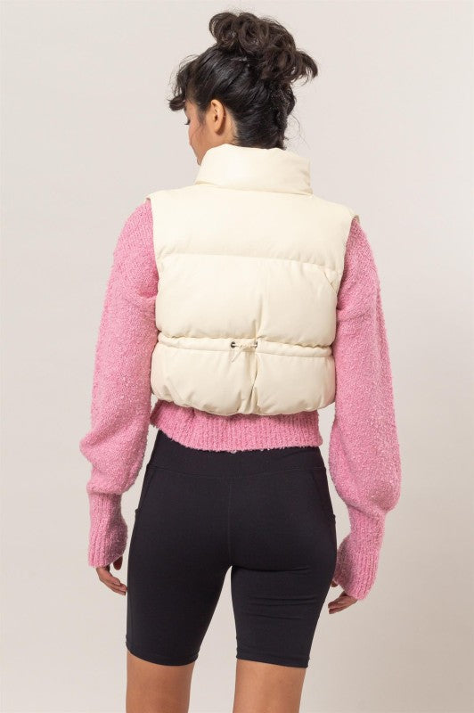 Leather Puffer | Vest