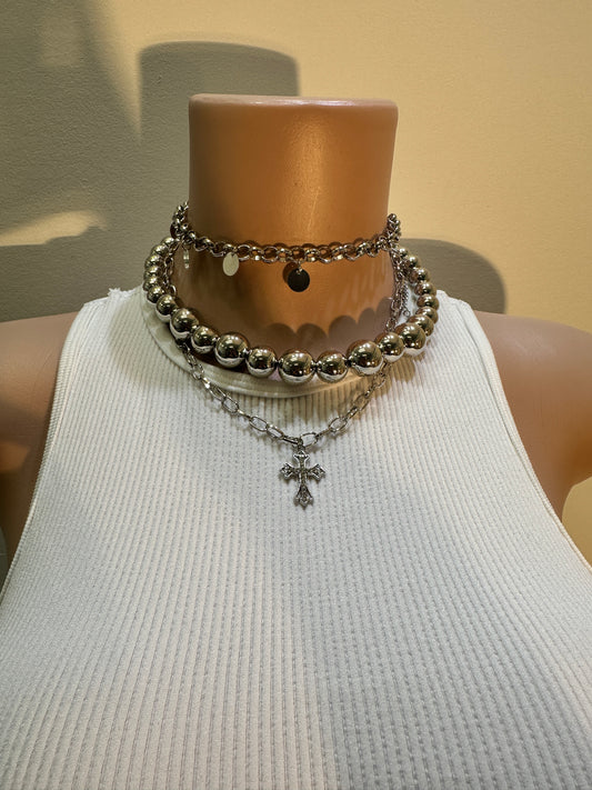 Cross Beaded | Necklace