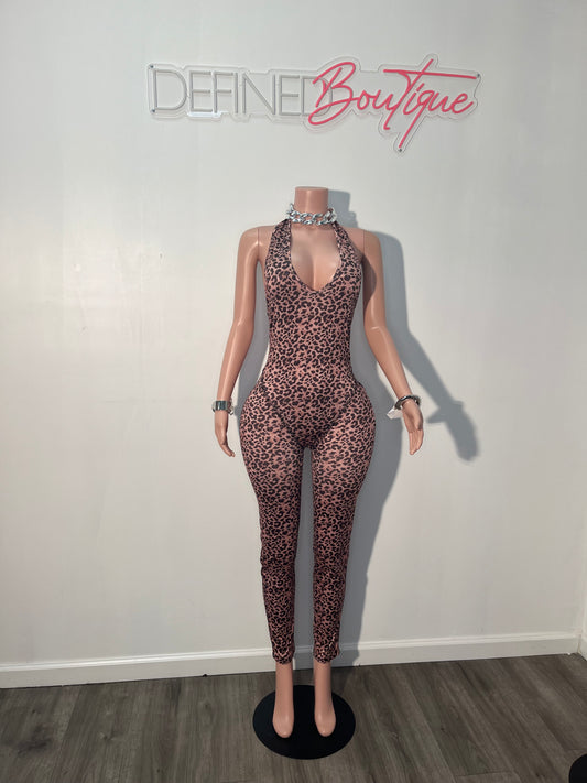 Leopard Halter | Jumpsuit