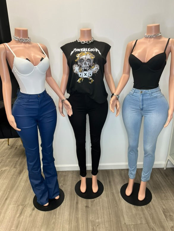 Kadi Leather Stack | Pants