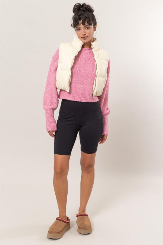 Leather Puffer | Vest