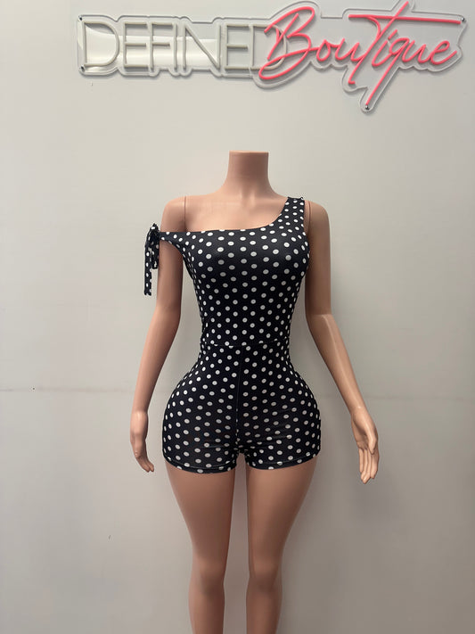 Polka One Sleeve | Romper