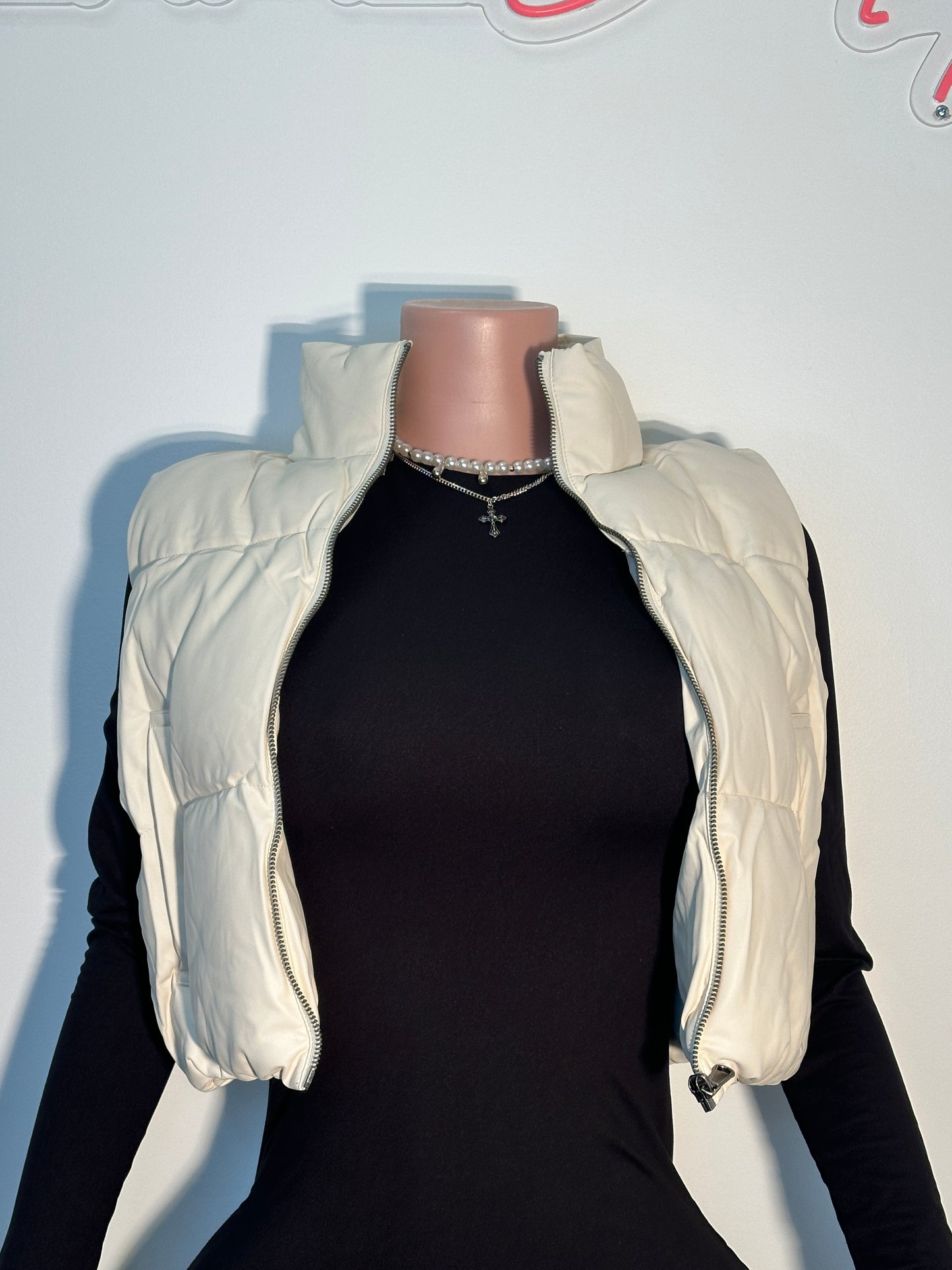 Leather Puffer | Vest