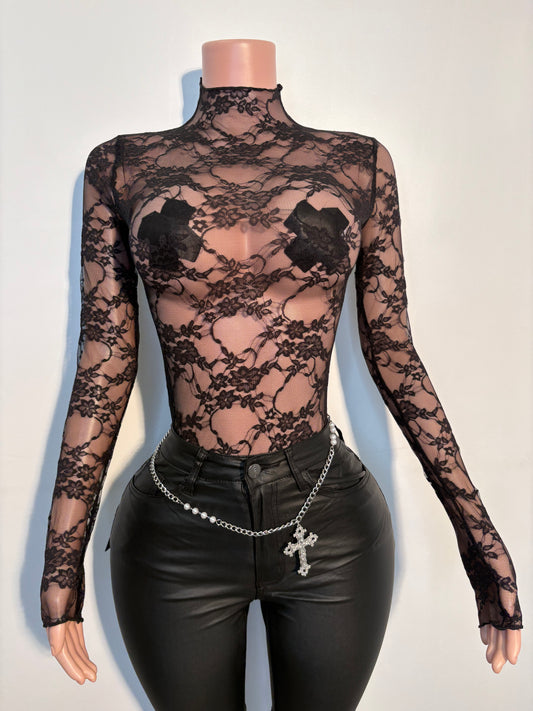Lace Print | Top