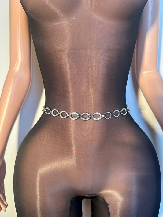 Rhinestone Link Chain | Belt