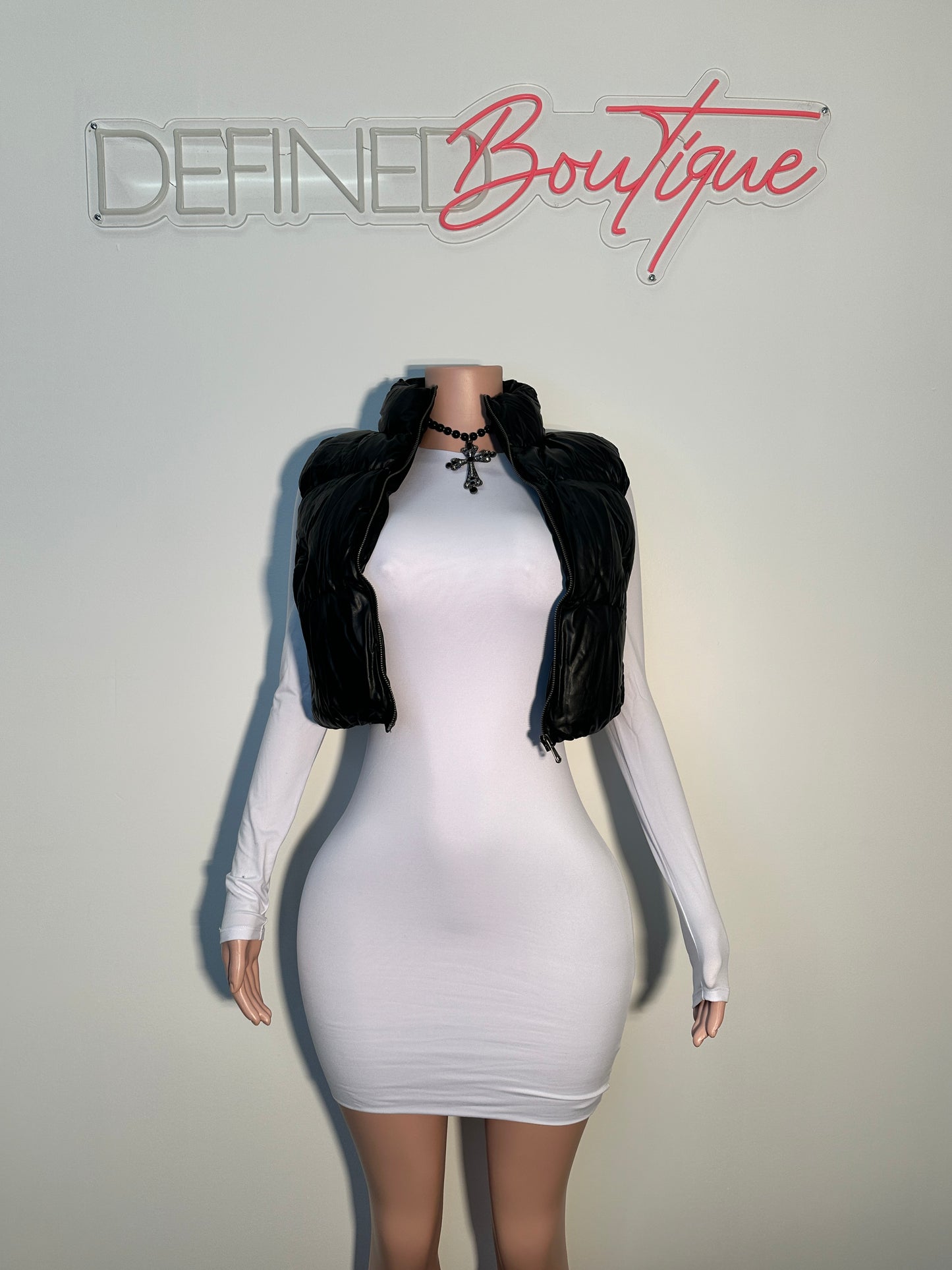 Leather Puffer | Vest