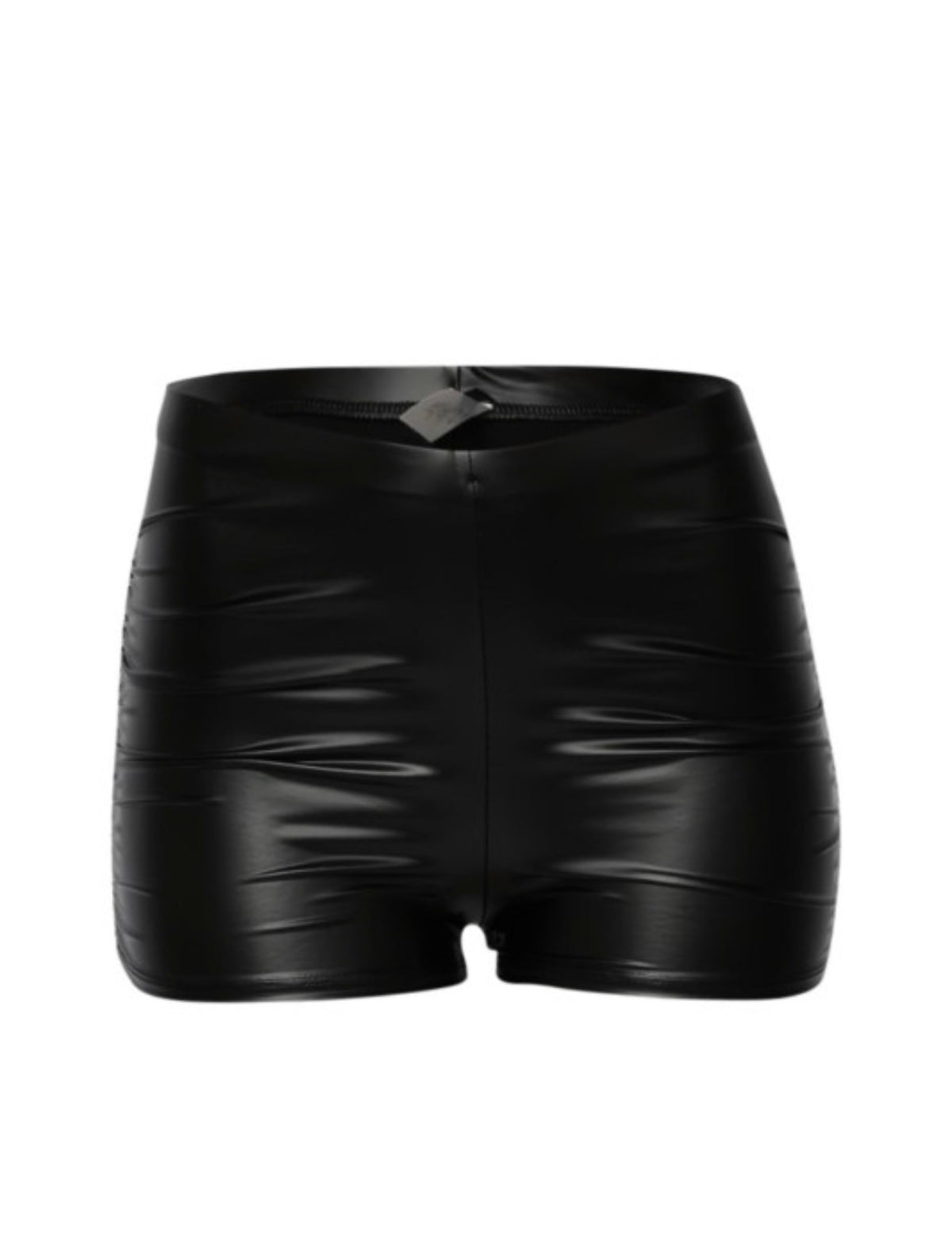 Leather Ruched | Shorts