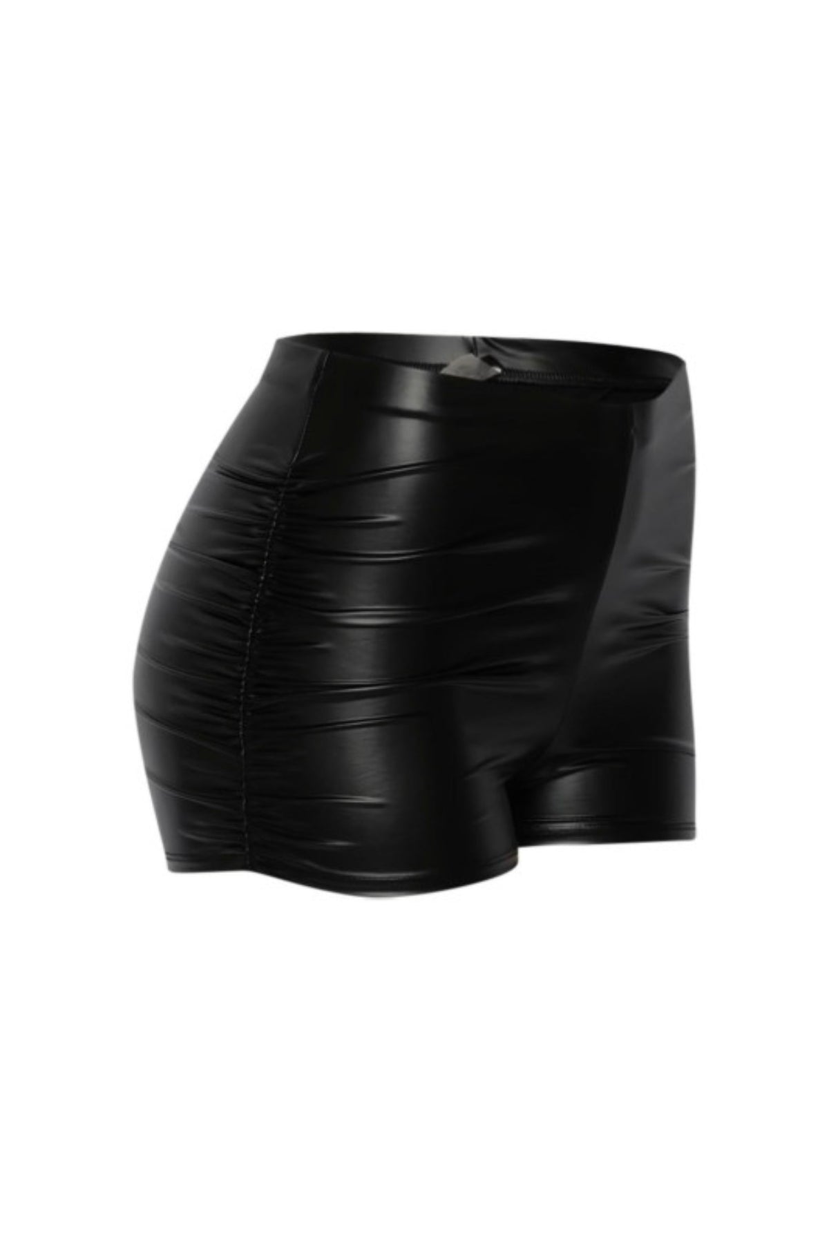 Leather Ruched | Shorts