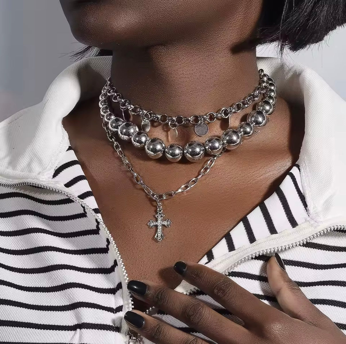 Cross Beaded | Necklace