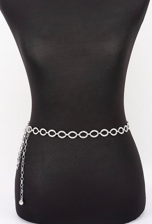 Rhinestone Link Chain | Belt