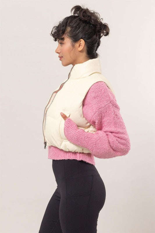 Leather Puffer | Vest