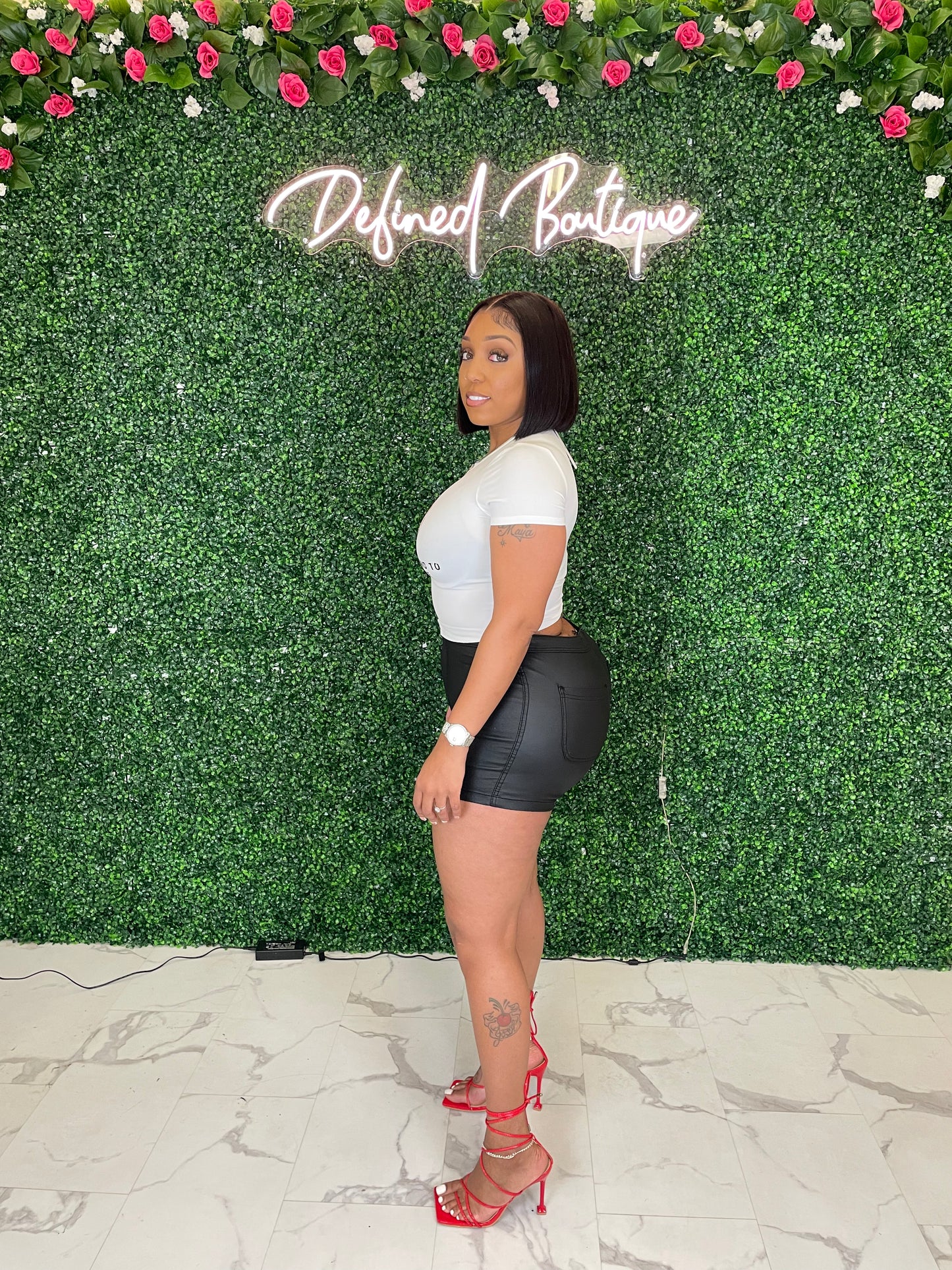 Kadi | Leather Shorts
